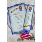 Cem Davetiye Sünnet Davetiyesi 1156 (100 Adet) Baskı Dahil