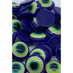 Cem Davetiyeleri Süsleme Taşı Nazar Boncuğu 16MM 1000 Adet Plastik Simli Taş