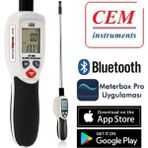 Cem DT1880 Teleskobik Problu Hava Hızı ve Sıcaklık Ölçer Anemometre