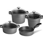 Cem Granit Master 2 Li Set (24 cm Karnıyarık + 24 cm Tava) - Füme