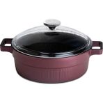 Cem Granit Master 2 Li Set (24 cm Karnıyarık + 24 cm Tava) - Mürdüm