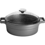 Cem Granit Master 2'li Set (Karnıyarık 28 cm + Tava 28 Cm) - Füme