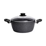 Cem Gusto Granit Derin Tencere 3 Mm 24 Cm Siyah