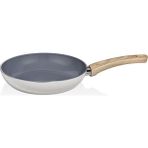 Cem Naturel Wood Tava 24 cm - Krem
