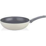 Cem Soft Seramik Grey Wok Tava 28 cm - Gri