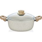 Cem Soft Seramik Krem Granit Tencere 20 cm