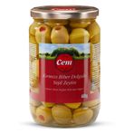 Cem Zeytin 400 gr Biber Dolgulu Yeşil Zeytin