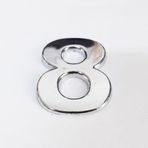 Cemax 3.75 cm Krom Yapışkanlı 8 Rakamı