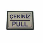 Cemax Küçük 10x7 cm Çekiniz Pull Yönlendirme Levhası