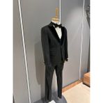 Cemden Erkek Çocuk Siyah Damatlık 5029-01 Regular Fit Düz Desenli Şık Takım Elbise - 5 Yaş - Siyah Düz