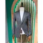 Cemden Erkek Koyu Gri Regular Fit Mono Yaka Ceket 4023-06A - 6 Drop - 56