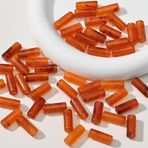 CEMELI 20 x 7 mm 50 adet gradyan sütlü kahve akrilik tüp boncuk takı yapımı için bilezik örgü saç boncukları kendin yap