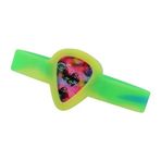 CEMELI Silikon Bilezikler Gitar Band Punk Paddle Klip Gitar Severler Için Gitar Seçtikleri Saklama Kutusu
