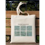 Cemira Almond Blossom - Vincent Van Gogh Tasarım Ham Bez Tote Bag Çanta, Organik Pamuk ve Polyester Materyal - 35*40 - 101-Bej