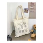 Cemira Art Cat, Sanatçı Kediler Tasarım Kalın Kanvas Tote Bag, Bez Çanta, Shopper Bag, Kanvas Çanta