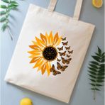Cemira Halloween Cadılar Bayramı Tasarım Tote Bag Bez Çanta - 10D-Krem