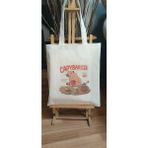 Cemira Kapibara Capybara Capybarista Y2k Caps Ham Bez Tote Bag Çanta, Pinterest Çanta - 10D-Krem