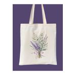 Cemira Lavender Bow, Lavanta Çiçek Y2K Retro Ham Bez Tote Bag Çanta, Pinterest Çanta