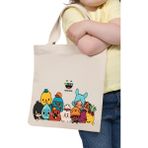 Cemira Toca Boca Çocuk Çantası, Oyuncak Çantası, Kitap Çantası, Tote Bag Bez Çanta - 10D-Krem