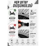Cemku Double Gri Üst - Siyah Alt, Arka Çanta Uyumlu Honda PCX150 Motosiklet Brandası - Gri - Siyah