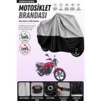 Cemku Double Gri Üst - Siyah Alt, Arka Çanta Uyumlu Kanuni Breton S Motosiklet Brandası - Gri - Siyah