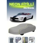 Cemku Gri [ford Mustang Convertible Vı] Uyumlu Neon Fitilli Araba Brandası, Su ve Toz Geçirmez - Tek Renk