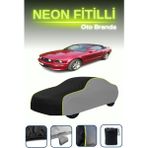 Cemku Gri-Siyah-Gri [ford Mustang Convertible 5] Uyumlu Neon Fitilli Araba Brandası, Su ve Toz Geçirmez - Çift Renk