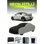 Cemku Gri-Siyah-Gri [honda S660] Uyumlu Neon Fitilli Araba Brandası, Su ve Toz Geçirmez - Çift Renk