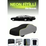 Cemku Gri-Siyah-Gri [nissan Presea 2] Uyumlu Neon Fitilli Araba Brandası, Su ve Toz Geçirmez - Çift Renk