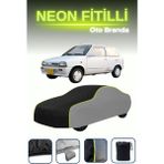 Cemku Gri-Siyah-Gri [suzuki Alto 2] Uyumlu Neon Fitilli Araba Brandası, Su ve Toz Geçirmez - Çift Renk