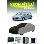Cemku Gri-Siyah-Gri [suzuki Alto Vıı] Uyumlu Neon Fitilli Araba Brandası, Su ve Toz Geçirmez - Çift Renk