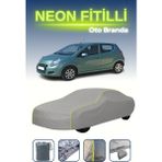 Cemku Gri [suzuki Alto Vııı] Uyumlu Neon Fitilli Araba Brandası, Su ve Toz Geçirmez - Tek Renk