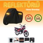 Cemku Kanuni [windy 125] Reflektörlü [arka Çanta ve Kilit Uyumlu] Motosiklet Brandası, Açık ve Kapalı Alan Motosiklet Örtüsü Toz Geçirmez Su Geçirmez 4 Mevsim Koruma - Siyah, Arka Çanta ve Kilit Uyumlu