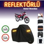 Cemku Kanuni [windy 125] Reflektörlü [kilit Uyumlu] Motosiklet Brandası, Açık ve Kapalı Alan Motosiklet Örtüsü Toz Geçirmez Su Geçirmez 4 Mevsim Koruma - Siyah, Kilit Uyumlu