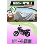 Cemku Shine Gri Arka Çanta Uyumlu Neon Fitilli Mondial 125 Vulture I Uyumlu Motosiklet Brandası - Gri, Arka Çanta Uyumlu
