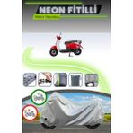 Cemku Shine Gri Kilit Uyumlu Neon Fitilli Mondial 50 Turismo Uyumlu Motosiklet Brandası - Gri, Kilit Uyumlu
