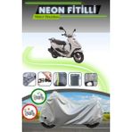 Cemku Shine Gri Kilit Uyumlu Neon Fitilli Yamaha Cygnus L Uyumlu Motosiklet Brandası - Gri, Kilit Uyumlu