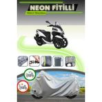 Cemku Shine Gri Kilit Uyumlu Neon Fitilli Yamaha Tricity 125 Uyumlu Motosiklet Brandası - Gri, Kilit Uyumlu