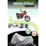 Cemku Shine Gri Neon Fitilli Kanuni Breton Sl 125 Uyumlu Motosiklet Brandası - Gri, Arka Çanta ve Kilit Uyumsuz