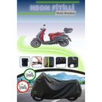 Cemku Shine Siyah Kilit Uyumlu Neon Fitilli Arora Mojito 50 Uyumlu Motor Brandası - Siyah, Kilit Uyumlu