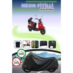Cemku Shine Siyah Kilit Uyumlu Neon Fitilli Kuba Trendy 50 Uyumlu Motor Brandası - Siyah, Kilit Uyumlu