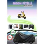 Cemku Shine Siyah Kilit Uyumlu Neon Fitilli Rks Bolero 50 Uyumlu Motor Brandası - Siyah, Kilit Uyumlu