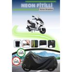Cemku Shine Siyah Kilit Uyumlu Neon Fitilli Sym Joyride S 200I Abs Uyumlu Motor Brandası - Siyah, Kilit Uyumlu