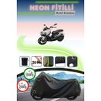 Cemku Shine Siyah Kilit Uyumlu Neon Fitilli Sym Mmbcu D53 Uyumlu Motor Brandası - Siyah, Kilit Uyumlu
