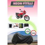 Cemku Shine Siyah Neon Fitilli Kanuni Breton Sl 125 Uyumlu Motor Brandası - Siyah, Arka Çanta ve Kilit Uyumsuz
