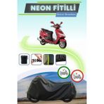 Cemku Shine Siyah Neon Fitilli Suzuki An 125 Hk Uyumlu Motor Brandası - Siyah, Arka Çanta ve Kilit Uyumsuz