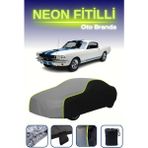Cemku Siyah-Gri-Siyah [ford Mustang Gt 350 Shelby 1965] Uyumlu Neon Fitilli Araba Brandası - Çift Renk