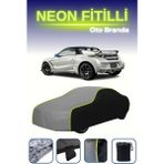 Cemku Siyah-Gri-Siyah [honda S660] Uyumlu Neon Fitilli Araba Brandası, Su ve Toz Geçirmez - Çift Renk