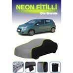 Cemku Siyah-Gri-Siyah [suzuki Alto 2009 - 2021] Uyumlu Neon Fitilli Araba Brandası, Su ve Toz Geçirmez - Çift Renk