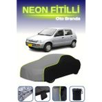 Cemku Siyah-Gri-Siyah [suzuki Alto 4] Uyumlu Neon Fitilli Araba Brandası, Su ve Toz Geçirmez - Çift Renk
